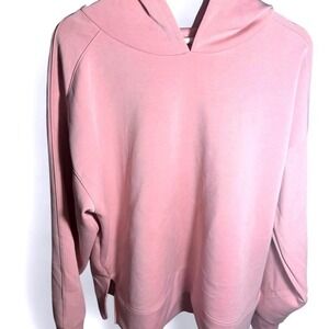 Target Pink Oversized V-Neck Raglan Sleeve Hoodie Sweatshirt F16815507 Q3/24